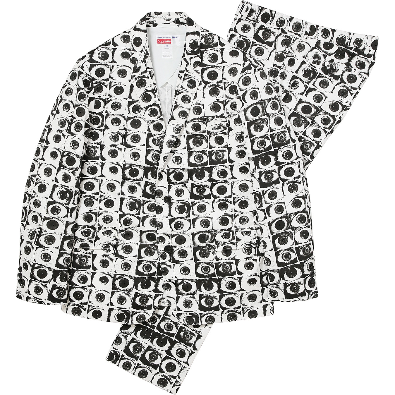supreme cdg eyes shirt