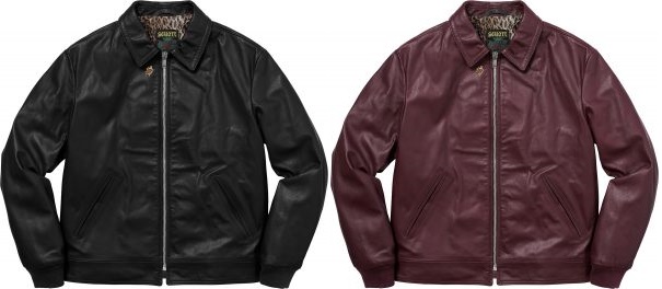 supreme schott leather work jacket