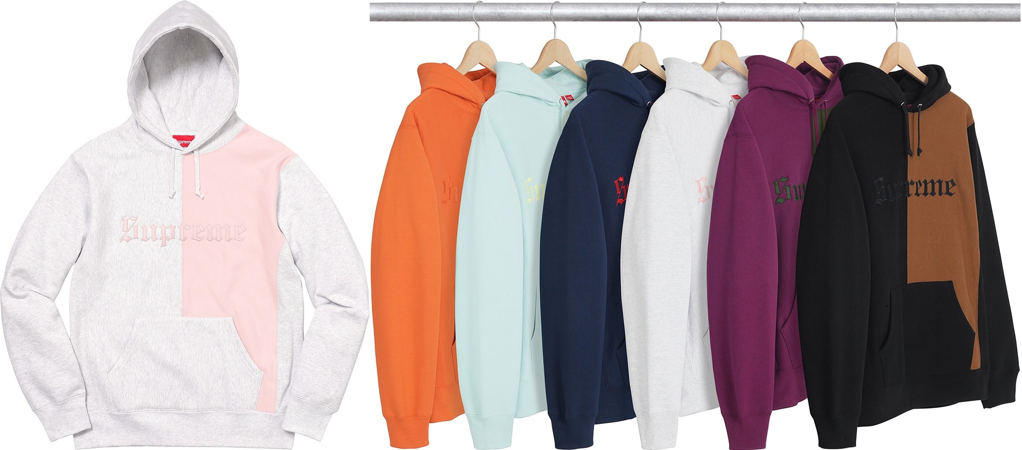 split old english hooded sweatshirt