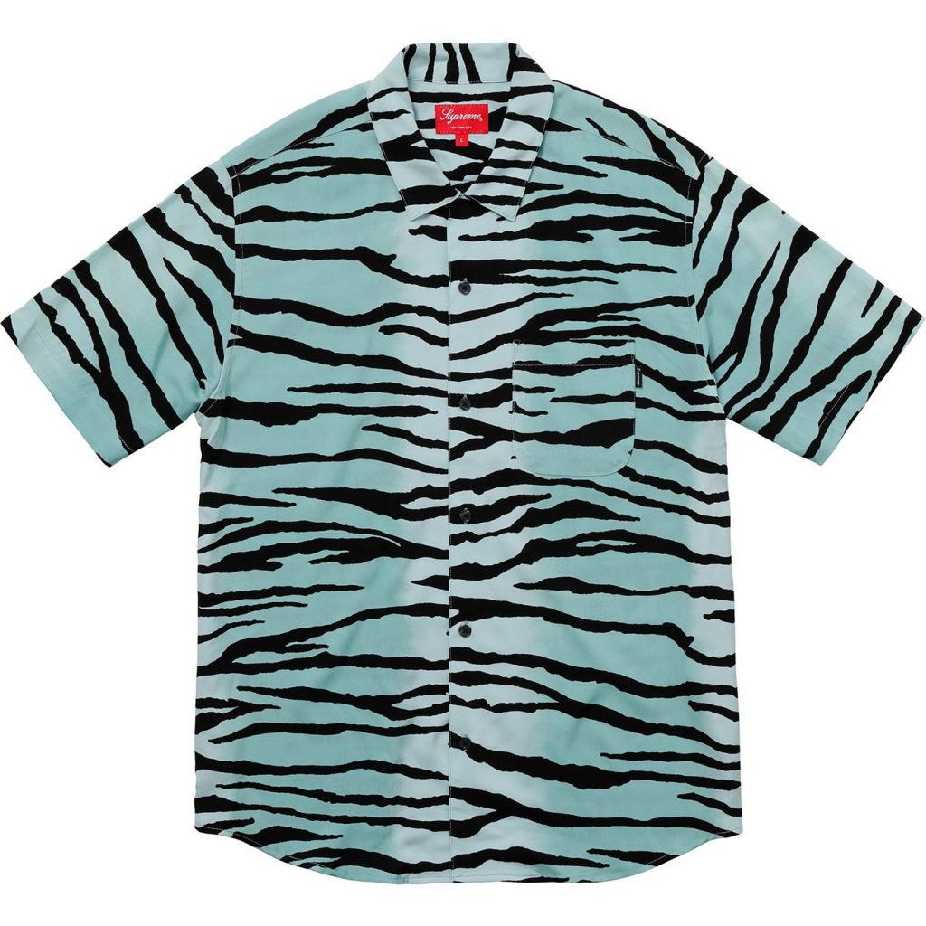 Tiger Stripe Rayon Shirt. 