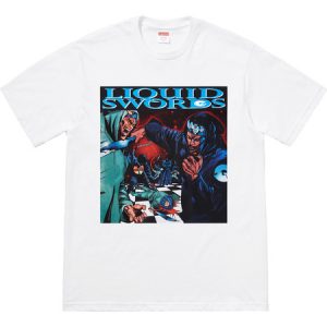 supreme faces tee bright orange
