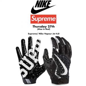 supreme nike vapor jet 4.0 football gloves