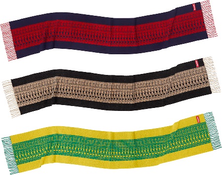 supreme logo repeat scarf