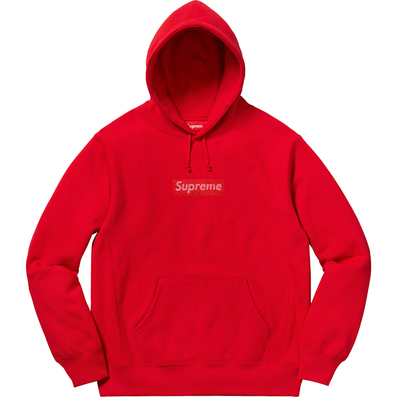 25周年 supreme Swarovski Box Logo Hooded