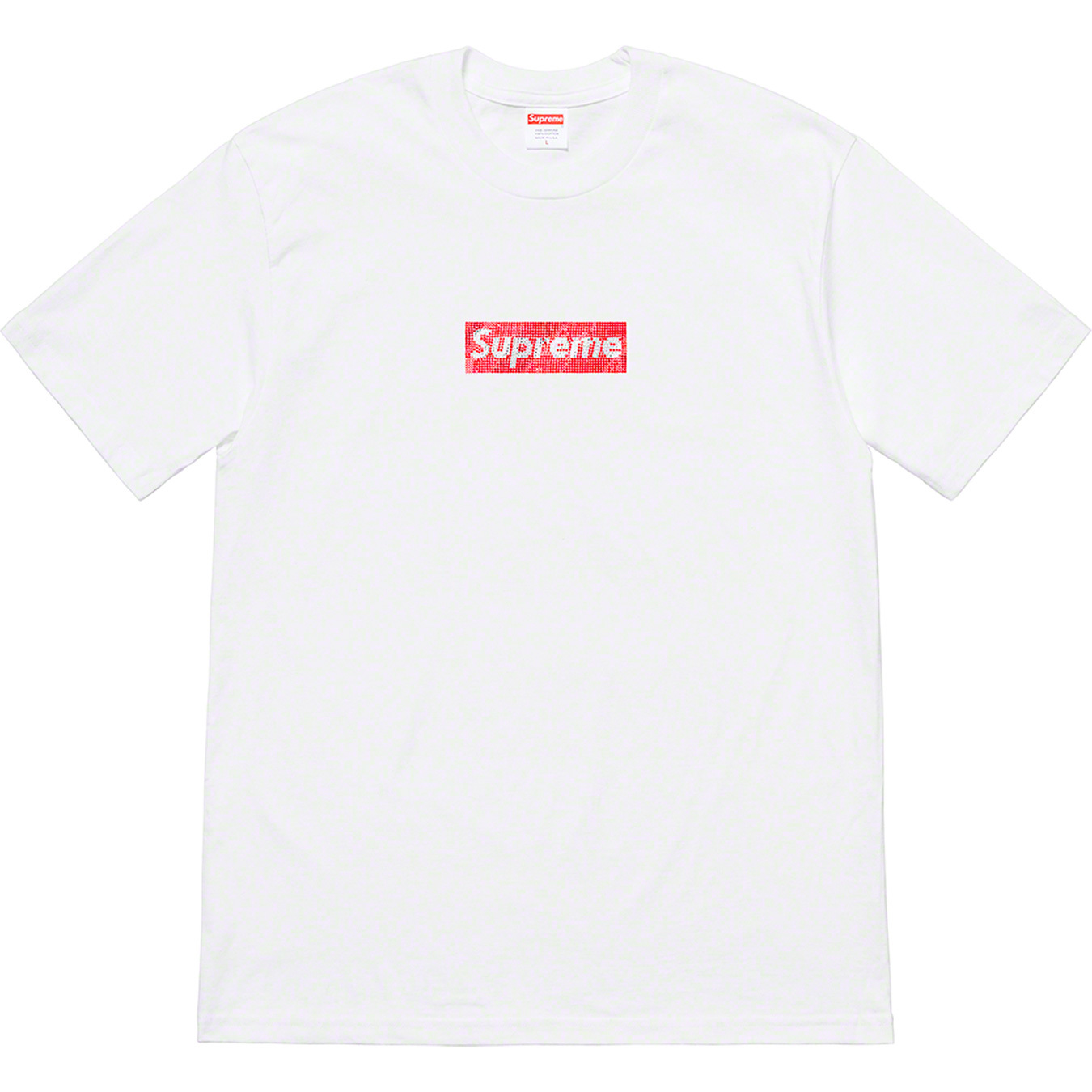 交渉可 Supreme®︎/Swarovski®︎ Box Logo Tee L