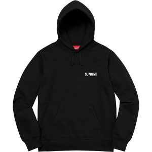 red and black supreme hoodie