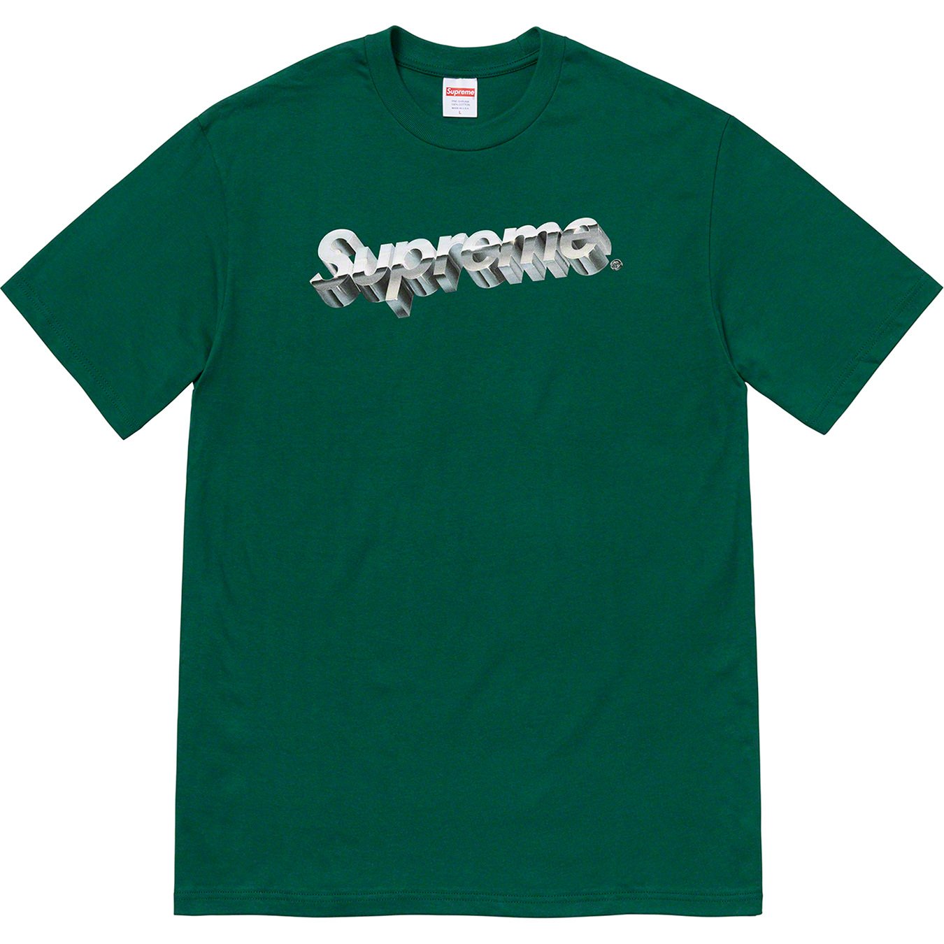 supreme Chrome Logo Tee Royal