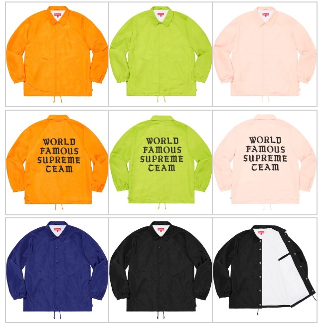 world famous supreme coach jacket