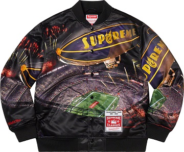 Mitchell & Ness Stadium Satin Varsity Jacket