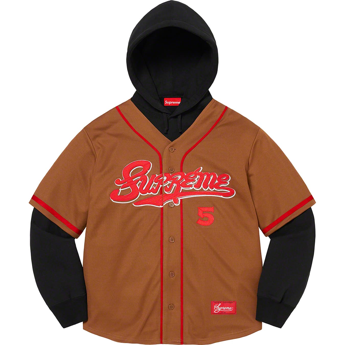 supreme baseball jersey オレンジs