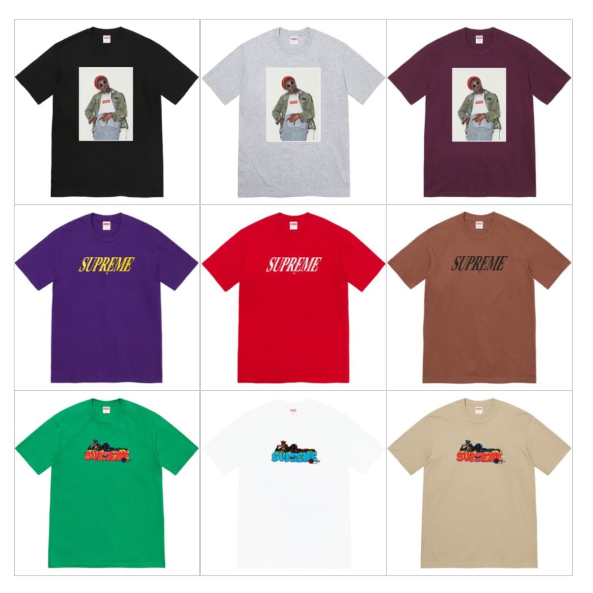 Supreme Andre 3000 Tee FW22 Medium / Eggplant