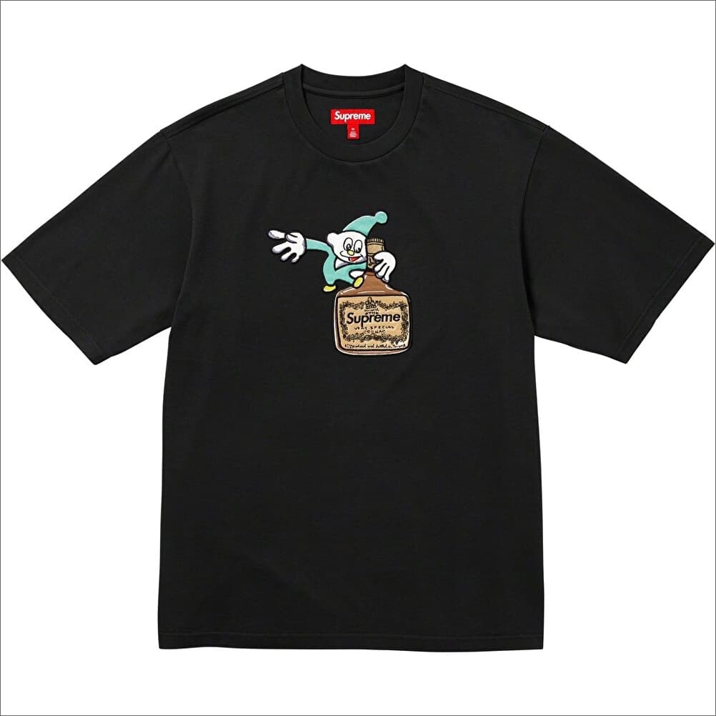 L supreme Elf S/S top  シュプリーム Tシャツ 刺繍 黒