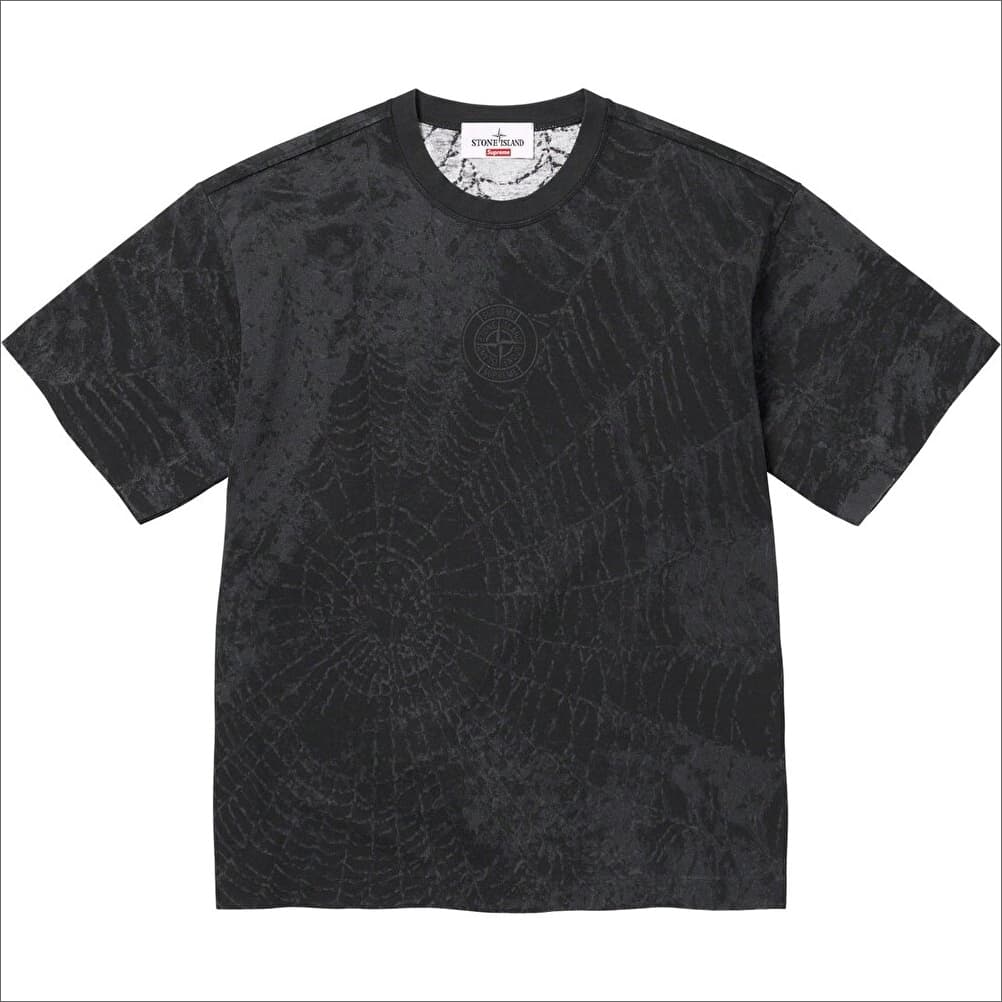 Supreme Stone Island  S/S Top 黒　m