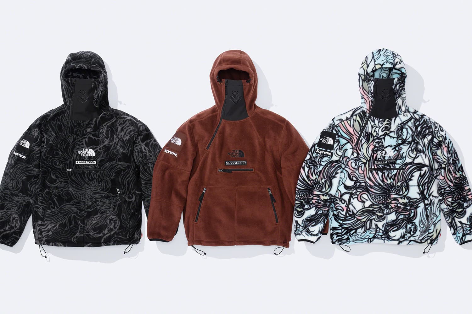 Supreme North Face Steep Tech Fleece 白