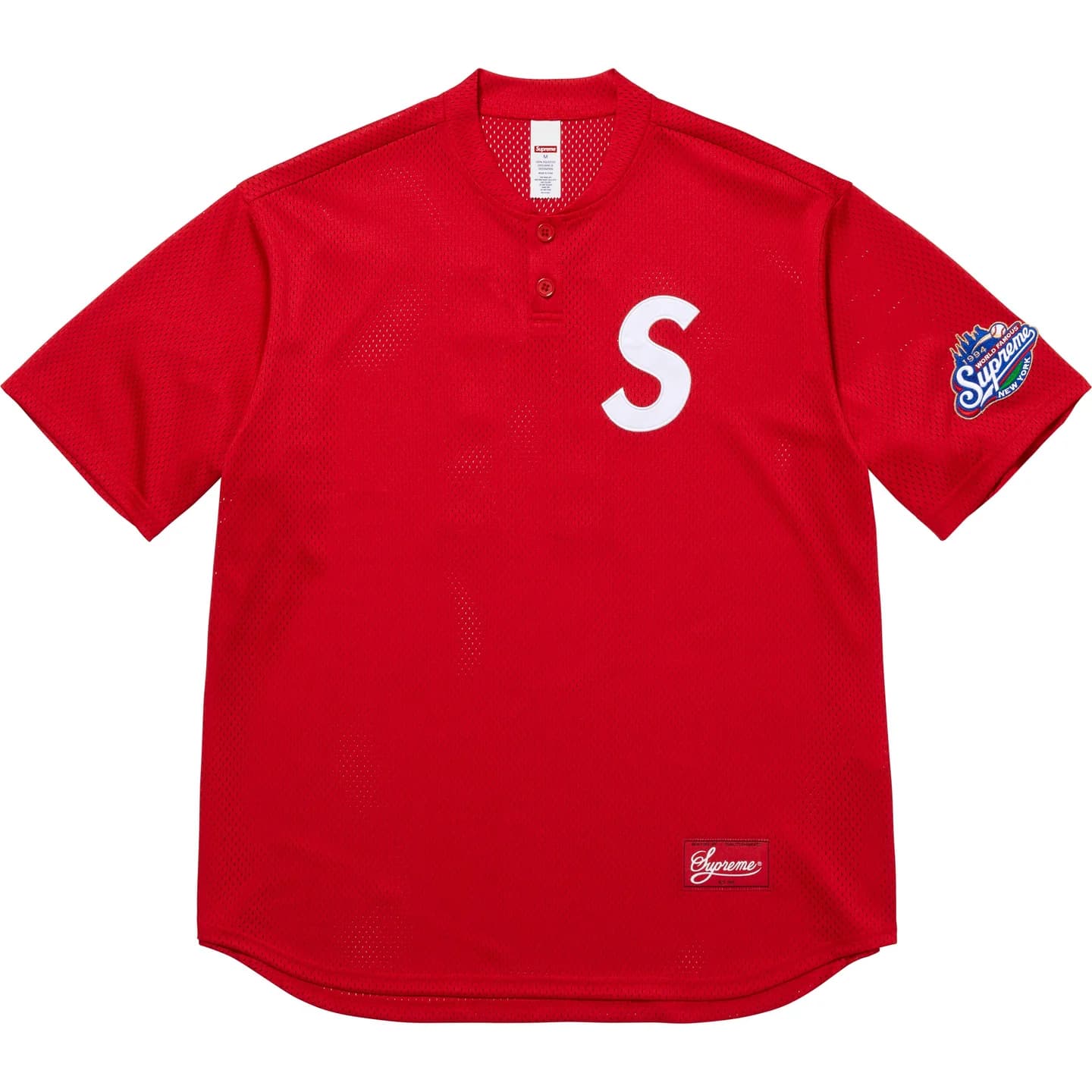 Supreme★定番★Sロゴ ヘンリーネック ベースボールシャツ Supreme シュプリーム 2024AW S Logo Baseball Henley Sロゴ